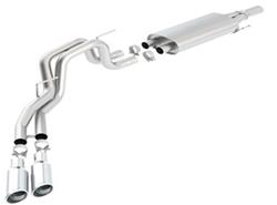 Exhaust System, S-Type, Cat-Back, Stainless Steel, Natural, Side Exit, Ford, 6.2L, Kit