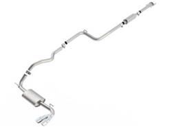 Exhaust System, Touring, Cat-Back, Single, Stainless Steel, Natural, Rear Exit, Ford, 2.0L, Kit