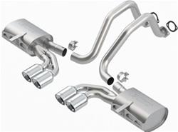 Exhaust System, Touring, Cat-Back, Dual, Stainless Steel, Natural, Rear Center Exit, Chevy, 5.7L, Kit