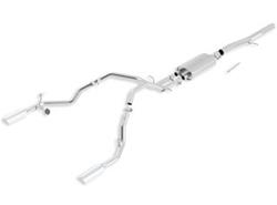 Exhaust System, S-Type, Cat-Back, Single In/Dual Out, Stainless Steel, Split Rear Exit, Chevy, GMC, 6.2L, Kit