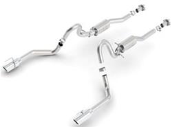 Exhaust System, ATAK, Cat-Back, Dual, Stainless Steel, Natural, Split Rear Exit, Ford, 4.6L, Kit