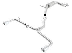 Exhaust System, Cat-back, Stainless Steel, Natural, Split Rear Exit, Volkswagen, 2.0L, FWD, Kit