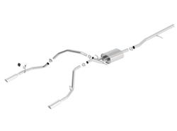 Exhaust System, S-Type, Cat-Back, Stainless Steel, Natural, Split Rear Exit, Chevy, GMC, 5.3L, Kit