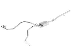 Exhaust System, Touring Cat-Back, Stainless Steel, Natural, Split Side Exit, Chevy, GMC, 5.3L, Kit