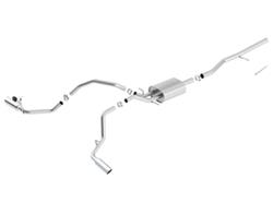 Exhaust System, ATAK, Cat-Back, Stainless, Natural, Split Rear Exit, Chevy, GMC, 6 1/2 ft. Bed, Kit