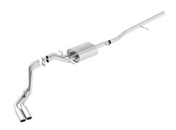 Exhaust System, S-Type, Cat-Back, Single In/Dual Out, Stainless, Natural, Side Exit, Chevy, GMC, 5.3L, Kit