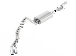 Exhaust System, Touring, Cat-back, Single In/Dual Out, Stainless Steel, Passenger Side Exit, Chevy, 6.2L, Kit