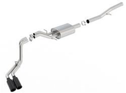 Exhaust System, Cat-back, Single In/Dual Out, Stainless Steel, Split Rear Exit, Chevrolet, GMC, 6.2L, Kit