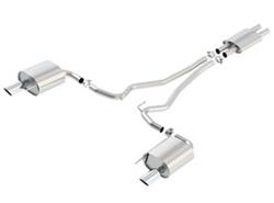 Exhaust System, S-Type, Cat-Back, Stainless Steel, Natural, Split Rear Exit, Ford, 3.7L, Kit