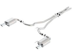 Exhaust System, S-Type, Cat-Back, Stainless Steel, Natural, Split Rear Exit, Ford, 5.0L, Kit