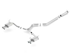 Exhaust System, S-Type, Cat-Back, Single In/Dual Out, Stainless, Natural, Split Rear Exit, Subaru, 2.5L, Kit