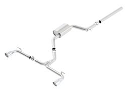 Exhaust System, S-Type, Cat-back, Single in/Dual Out, Stainless Steel, Split Rear Exit, Volkswagen, 2.0L, Kit