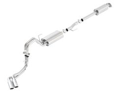 Exhaust System, S-Type, Cat-Back, Single In/Dual Out, Stainless Steel, Side Exit, Ford, 2.7L, 3.5L, 5.0L, Kit