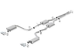 Exhaust System, S-Type, Cat-Back, Dual In/Dual Out, Stainless Steel, Natural, Rear Exit, Dodge, 5.7L, Kit