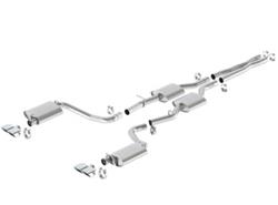 Exhaust System, ATAK, Cat-Back, Dual In/Dual Out, Stainless Steel, Natural, Rear Exit, Dodge, 5.7L, Kit