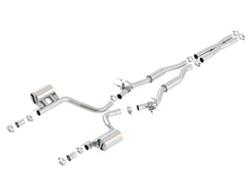 Exhaust System, S-Type, Cat-Back, Stainless Steel, Natural, Split Rear Exit, Dodge, 6.4L, Kit