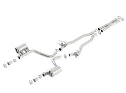 Exhaust System, ATAK, Cat-Back, Dual In/Dual Out, Stainless Steel, Natural, Split Rear Exit, Dodge, 6.4L, Kit