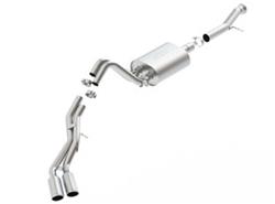 Exhaust System, S-Type, Cat-Back, Stainless Steel, Natural, Side Exit, Cadillac, GMC, Kit