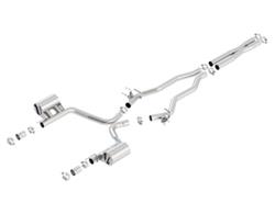 Exhaust System, ATAK, Cat-Back, Stainless Steel, Natural, Split Rear Exit, Dodge, 6.4L, Kit