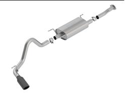 Exhaust System, S-Type, Cat-Back, Single, Stainless Steel, Natural, Side Exit, Toyota, 3.5L, Kit