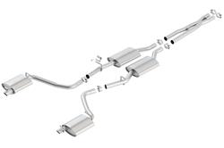 Exhaust System, S-Type, Cat-Back, Stainless, Natural, Split Rear Exit, Chrysler, Dodge, 3.6L, Kit