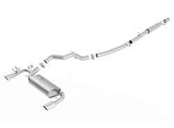 Exhaust System, S-Type, Cat-back, Stainless Steel, Natural, Split Rear Exit, Polished Tips, Focus, 2.3L, Kit