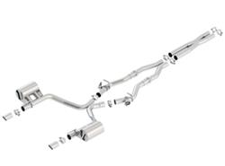 Exhaust System, ATAK, Cat-Back, Dual In/Dual Out, Stainless, Natural, Split Rear Exit, Chrysler, Dodge, 5.7L, Kit