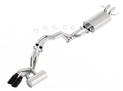 Exhaust System, Touring, Cat-Back, Dual In/Dual Out, Stainless Steel, Natural, Rear Exit, Lincoln, 3.5L, Kit