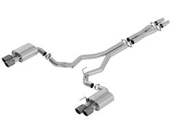 Exhaust System, Cat-back, ATAK, 304 Stainless, Ford, Mustang GT, 5.0, S550, Without Active Exhaust, Polished Tip, Kit