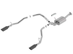 Exhaust System, S-Type, Cat-Back, Single In/Dual Out, Stainless Steel, Natural, Split Rear Exit, Ram, 5.7L, Kit