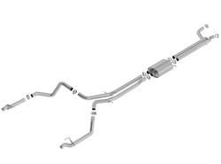 Exhaust System, S-Type, Cat-Back, Dual In/Dual Out, Stainless Steel, Natural, Split Rear Exit, Chevrolet, GMC, LS, Kit