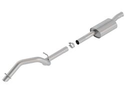 Exhaust System, S-Type, Cat-back, Climber Turn Down Tip, Stainless Steel, Natural, Underbody, Jeep Wrangler, 2.0L, Kit