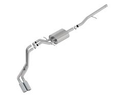 Exhaust System, ATAK, Cat-Back, Single Inlet/Dual Outlet, Stainless Steel, Natural, Chrome Tips, Chevrolet, GMC, Kit