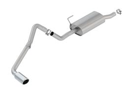 Exhaust System, S-Type, Cat-Back, Single, Stainless Steel, Natural, Passenger Exit, Polished Tip, for Nissan, 4.0L, Kit