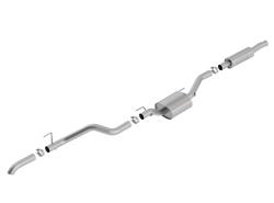 Exhaust System, S-Type, Cat-Back, Single, Stainless Steel, Natural, Driver Rear Exit, Turn Down Tip, Jeep, JT, Kit