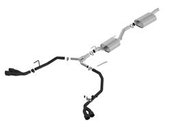 Exhaust System, Touring, Cat-Back, Stainless Steel, Natural/Black, Split Side Exit, Jeep, Kit