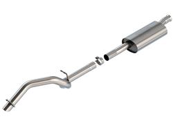 Exhaust System, Climber, Cat-Back, 2.75 in. Pipe, Touring Muffler, 304 Stainless, Natural, Turndown Pipe, Jeep, Wrangler, 2.0L, Kit