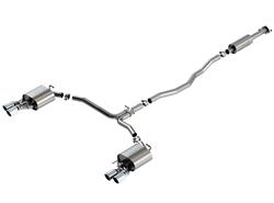 Exhaust System, S-Type, Cat-Back, Stainless Steel, Natural, Split Rear Exit, Chrome Tips, Toyota, Kit