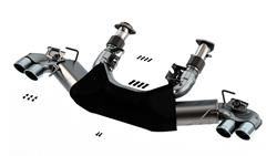 Exhaust System, ATAK, Cat-Back, Stainless Steel, Natural, Split Rear Exit, Polished Tips, Chevrolet, Kit