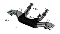 Exhaust System, S-Type, Cat-Back, Stainless Steel, Natural, Split Rear Exit, Chrome Tips, Chevy, Kit