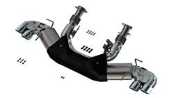 Exhaust System, ATAK, Cat-Back, Stainless Steel, Natural, Split Rear Exit, Chrome Tips, Chevy, Kit