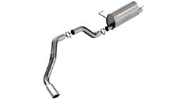 Exhaust System, S-Type, Cat-Back, Single In/Single Out, Stainless Steel, Natural, Passenger Side Exit, Polished Tip, Ram, Kit