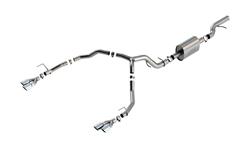 Exhaust System, S-Type, Cat-Back, Stainless Steel, Chrome Tips, Split Rear Exit, Chevy, GMC, Kit