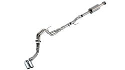 Exhaust System, ATAK, Cat-Back, Stainless Steel, Natural, Passenger Side Rear Exit, Chrome Tips, Ford, 5.0L, Kit