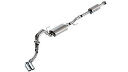 Exhaust System, ATAK, Cat-Back, Stainless Steel, Natural, Passenger Side Rear Exit, Chrome Tips, Ford, 3.3L, Kit