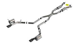 Exhaust System, S-Type, Cat-Back, Dual In/Dual Out, Stainless Steel, Natural, Rear Exit, Dodge, 6.2L, Kit