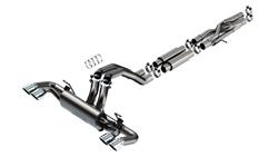 Exhaust System, S-Type, Cat-Back, Stainless Steel, Split Rear Exit, Polished Tips, Jeep, Kit