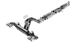 Exhaust System, ATAK, Cat-Back, Stainless Steel, Split Rear Exit, Polished Tips, Jeep, Kit