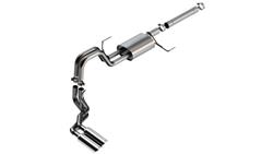 Exhaust System, S-Type, Cat-Back, Stainless Steel, Passenger Side Exit, Chrome Tips, Ford, Kit