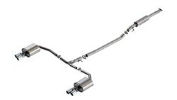 Exhaust System, S-Type, Cat-Back, 304 Stainless, Single In/Dual Out, Dual 3.50 in. Round Chrome Tips, for Hyundai, Kit